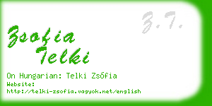 zsofia telki business card